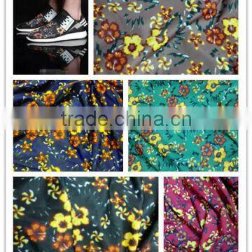 waterproof nylon lycra printed fabric flower