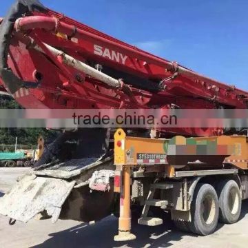 Excellent used condition China made SANY year 2012 46m pump truck second hand SANY 46m concrete pump truck sale
