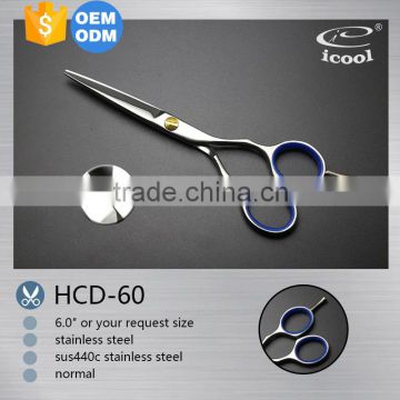 professional Shaped hair scissors made of 440c