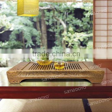 2014 Hot Sale SAMADOYO Top Quality Elegant Wood Tea Tray with Water Pond