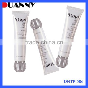 Cosmetic Packaging Oval Plastic Tube With Fliptop Cap