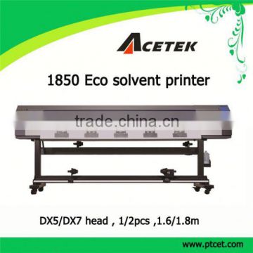 New model banner printing 1.8m dx5 eco solvent printer