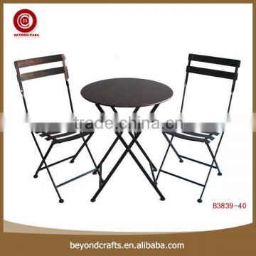 Wholesale iron french bistro table and chair