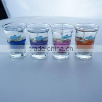 Factory Sales different types cented wax new style glass candle