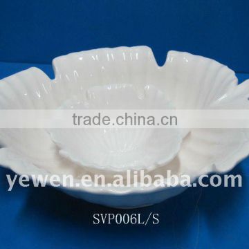 ceramic leaf bowl set