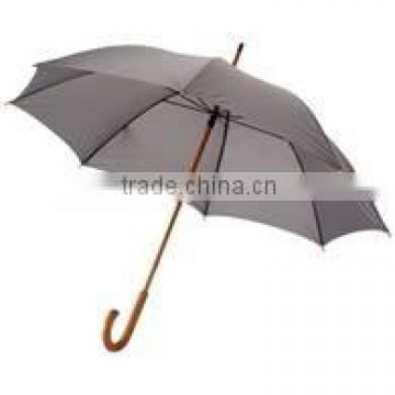 23 INCH 8 RIB manual promotion umbrella Quality Wooden Umbrella with Wood Shaft Wood Handle with color boarder