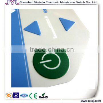 OEM tactile membrane switch keypad with 3m adhesive stickers
