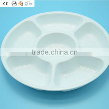 12" Plastic Food Sectional Tray