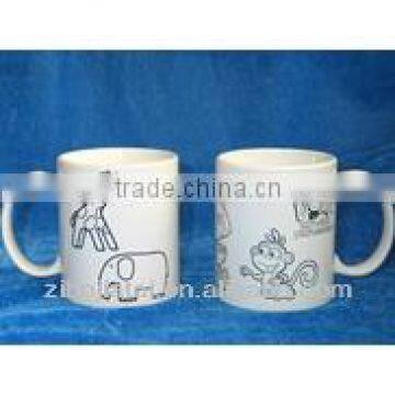 11oz White Ceramic Painting Mug