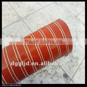 Red silicone flexible pipe