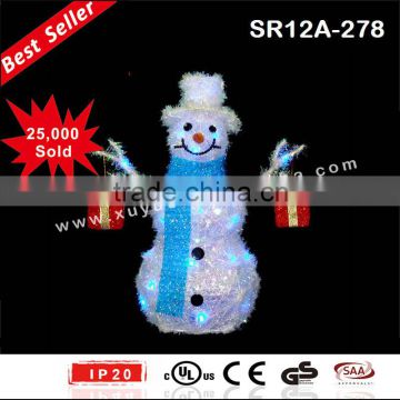Battery operated Led outdoor christmas snowman