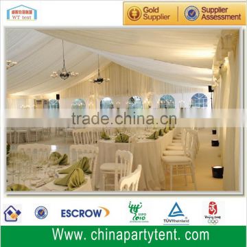 Cheap aluminum frame PVC wedding tent with lining
