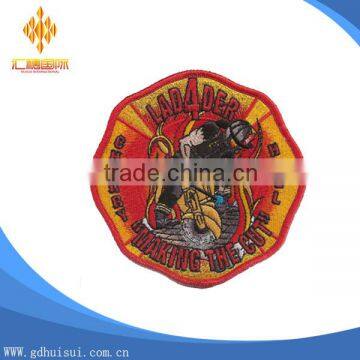 High quality top sale custom round fire embroidery design without minimum order