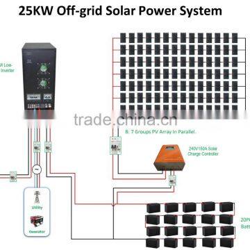 25KW Off-grid Solar Power System