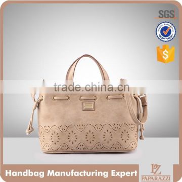 4391-European design hot sale cheap price semi PU laser drawstring satchel bag 2016