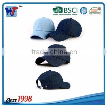 6 Panel 100% cotton blank sport hats washed baseball cap