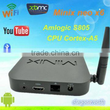 2016 MORE POPULAR ! Android 4.4 MINIX NEO X6 1GB+8GB Android Smart TV Box Quad Core XBMC Media Player