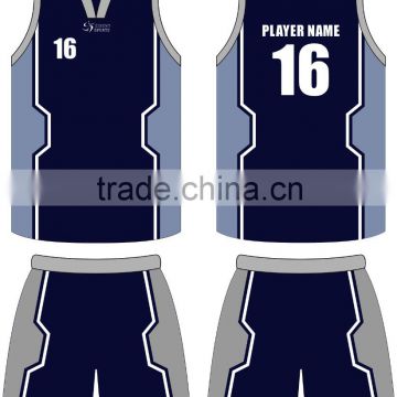 full printed logo 2016 new design basketball uniform