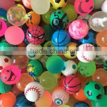 Small solid colorful bouncing ball mixed color,