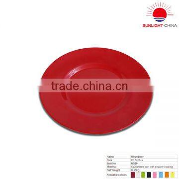 Galvanized iron round tray