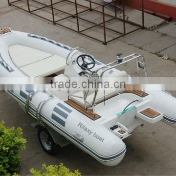 Rigid Inflatable Fiberglass Rowing Boat for Sale
