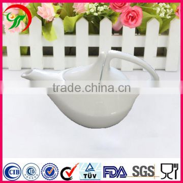 make in china overglaze technology water cooler white ceramic tea pot
