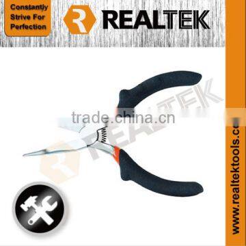 Nickel-planted Mini Nose Nose Pliers With Raised Shoulder