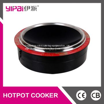 220V Chinese wok frying induction cooker with concave surface catering hotel restaurant cooking dish food equipments