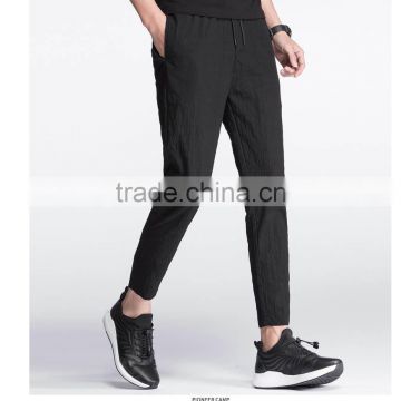 New summer Pants Men Clothing Solid Black Slim Trousers Male Top Quality Stretch Soft Casual Pants