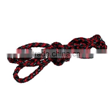 Black&Red Braiding Cotton PU Leather Cord