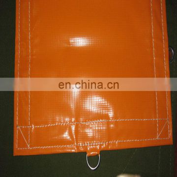 4M X 5M 460g/m2 orange/black D-tarpaulin