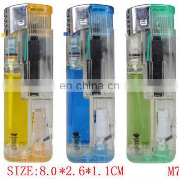 transparent electronic gas lighter-led lighter