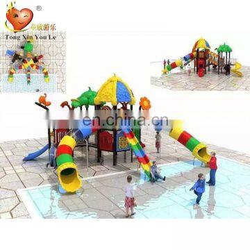 Factory prices supply Interactive aqua house pool slide fiberglass