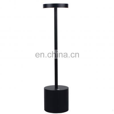 Modern Hotel Style Energy Saving hotel bedside table lamps Rechargeable Battery LED For Dinner