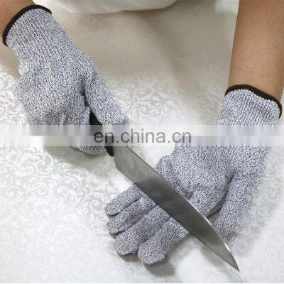 OEM Food Grade Level 5 Anti Cut Proof Safety Hand Protection Yard Work Kitchen Cut Resistant Gloves for meat Cutting