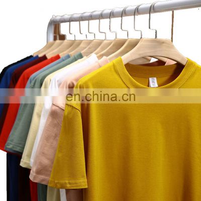Oem Customized 210g Drop Shoulder Thick Cotton Round Neck T-shirt Customized High-quality Printed And Embroidered T-shirt