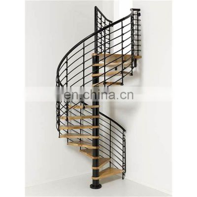 Foshan manufacturer glass spiral staircase spiral staircase for small space
