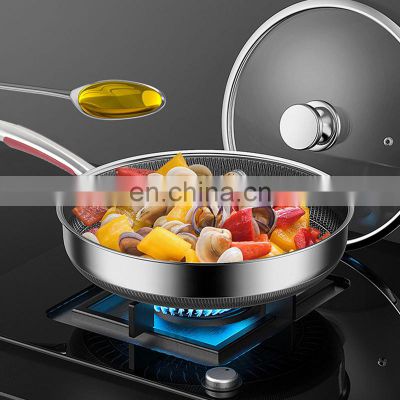 Kitchen Modern Portable Large Industrial Cheap Non Stick Deep 4 Egg Ceramic Frying Pan