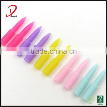 Wholesale cheap colored silicone eyeliner brush heads