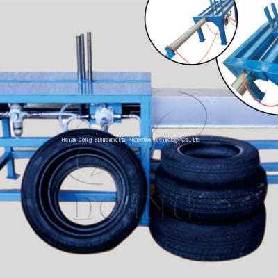 Good Quality Waste Tyre Doubling Packing Machine For Sale Rubber Tire Triple Package Recycling Machine