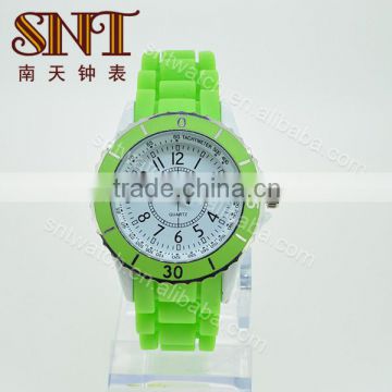 SNT-SI022 alloy silicone watch silicone wristband watch
