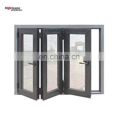 High Quality Aluminium Tempered Glass Bifold door with Double Glass Window and Australian Hardware with 10 years warranty