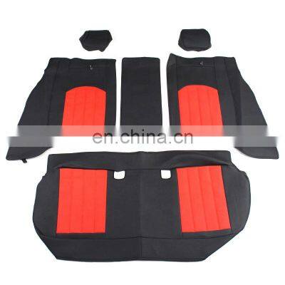Wholesale high quality Auto parts Equinox Car seat cover 5pcs full set car seat cover black red fine needle thread For Chevrolet
