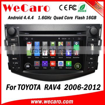 Wecaro WC-TR7015 Android 4.4.4 car dvd player touch screen autoradio for toyota rav4 android A9 cpu 2006-2012
