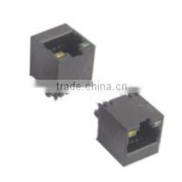 Top Entry RJ45 PCB LED jack shielded/unshielded female network socket