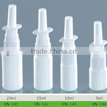 plastic nasal spray bottle with pump 5ml 10ml 15ml 20ml 30ml 50ml