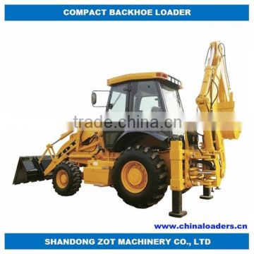 China Compact Backhoe Loader with Yuchai engine, air condition, pilot control