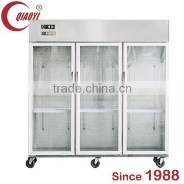 QIAOYI C Stainless steel Triple door Display chiller