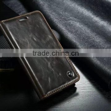 Hot-sale business leather case for samsung note4 edge