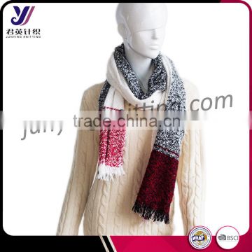 Latest women acrylic infinity woven scarf pashmina scarf wholesale china (can be customized)